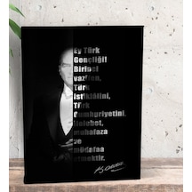 Bk Gift Atatürk Temalı Dekoratif Mini Kanvas Tablo 15X20Cm-31