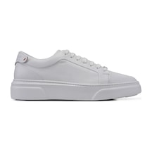 Beyaz Bağcıklı Sneaker -92112--eos Beyaz