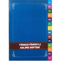 4E Türkçe Kelime Fihristi Defteri K.Kapak Karatay