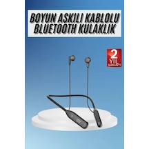 Boyun Bantlı Kablolu Yüksek Ses Kaliteli Bluetooth Kulaklık Uzun Pil Ömrü 100 Saat Sarj