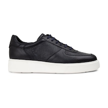 Deery Hakiki Deri Lacivert Erkek Sneaker Ayakkabı - 01965Mlcve01 Lacivert