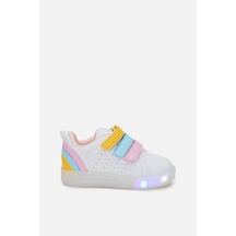 Vicco Sun Işıklı Kız Okul Öncesi Beyaz/pembe Sneaker