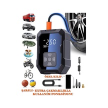 H-9293 Akıllı Hava Kompresörü, 4000mah Şarjlı, Araç Lastik Pompası, Taşınabilir Diğer