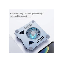 St804 11-17.3" Uyumlu Usb Soğutma Fanlı Alüminyum Macbook Standı Gümüş