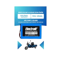 Victory L Klass Batarya Standart Kapasite Lifepo4 72v 20ah Elektrikli Motosiklet Bataryası