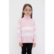 Crockıd Yüksek Yakalı Örgü Kazak 239854274 Pembe