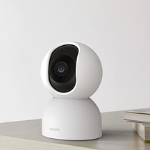 Akıllı Kamera C400, 1440p Wifi Kamera, Bebek Monitörü, İç Mekan Kamerası, Evcil Hayvan Kamerası, Gece Görüşü, 360 Dönen Başlık, Beyaz