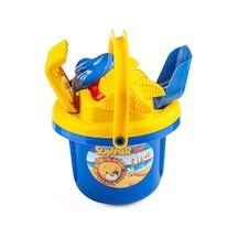 Erdem Toys Aslan Figürlü Kova Kürek Seti - Mavi