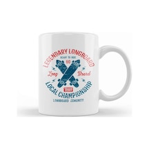 Legendary Longboard Championship Kupa Bardak Porselen Karışık
