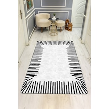 Modern Desenli Dijital Baskı Kaymaz Taban Halı H0107 Renkli