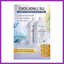 Bezos Oksijenli Su 1 Litre 2 Adet Set %3 Hidrojen Peroksit Solüsyonu Çok Amaçlı Temizlik Ve Hijyen Sıvısı Bty