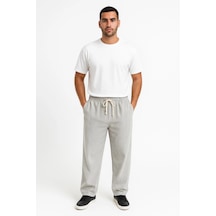 Efnaz Style Erkek Fitilli Kadife Cepli Buggy Pantolon Oversize Rahat Kalıp - Gri
