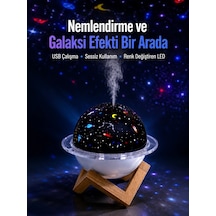 Usb Bağlantılı Projektör Işıklı Taşınabilir Mini Hava Nemlendirici Ve Aroma Difüzörü