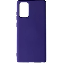 Newface Samsung Galaxy Note 20 Kılıf Nano İçi Kadife Silikon - Mor