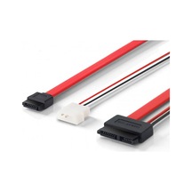 7 Pin Sata Data Molex Power To 7+6 13 Pin Slimline Kablo 40cm
