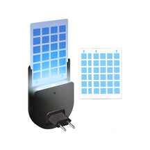 Mufunye Siyah/beyaz Abs Sinek Kovucu Led Gece Lambası, 1/2/4 Adet Seçenekli, 110v/220v Fiş