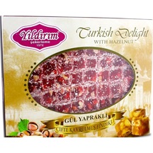 Yıldırım Şekerleme Gül Yapraklı Çifte Kavrulmuş Fındıklı Gül Lokumu 300 G