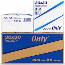 Only Garson Katlama Peçete 200'lü 6 Paket 30 x 30 CM