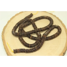 Hindistan Cevizi Kabuğu Dizi 8*2mm (65cm) Altın