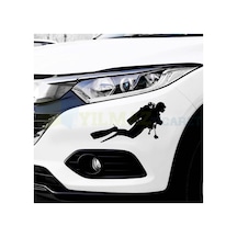 Dalgıç Oto Sticker Dalış Deniz Su Altı Çıkartma Etiket Yapıştırma