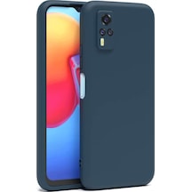 Y53s Kılıf Nano İçi Kadife Silikon - Lacivert Bzsxx00 1