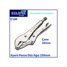 Eclipse E10R Ayarlı Pense Düz Çene 250 Mm