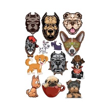 Köpekler Sticker Set-6 13 Parça Telefon, Tablet, Defter, Laptop Sticker