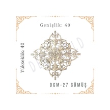 Decogold Saray Tavan Motif 40 40 Dgm-27-gümüş