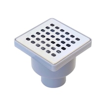 Krom Yer Süzgeci Banyo Gider Borusu 50 Alttan Çıkışlı 10 10 Krom Diğer