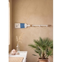 The Mia Retro Marin Stil Ahşap Duvar Askısı Kürek 80 Cm