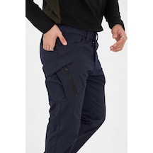 Camp Scoutland Camp594 Outdoor Tactical Softshell -içi Polarlı- Su & Rüzgara Dayanıklı Kışlık Erkek Taktik Pantolon Lacivert