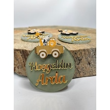 Mr. Home Safari Konsept Pleksi Magnet-doğum Hediyelik Pleksili Magnet-