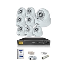 IDS D-2028HD-SET8-1TB 8 Kameralı 1080P Full HD 5 MP Sony Lensli Kamera Seti - 2028