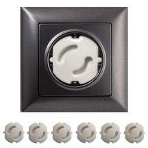 Bebek Çocuk Priz Koruma Kapağı 6 Adet Çocuk Güvenliği, Priz Muh Çok Renkli