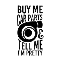 Buy Me Car Parts - Araç, Oto, Laptop, Duvar Uyumlu Sticker 10 18 Cm