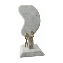 Kadın Çelik Tıffany 3 Geçmeli Küpe Altın Renk Çelik