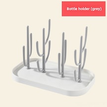 Maiyame Bebek Biberon Kurutma Rafı - Çok Fonksiyonlu, Ayırılabilir, Taşınabilir, Hijyenik Oyuncağı Ve Biberon İçin Sulu Su Alma Tabanlı Kuru Tutucu Gri Yükseltilmiş Versiyon