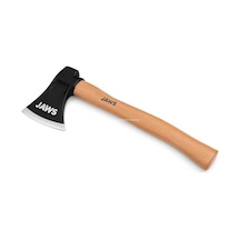 Jaws Kamp Baltası, 600 Gram, Dökme Çelik Baş, 35 Cm Kayın Sap, Isıl İşlemli, Elektrostatik Toz Boyalı, Normal Tutuş, Odun Kesme, Kamp, Bahçe, Av Kullanımı