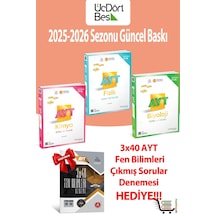 345-ayt Fizik Kimya Biyoloji Soru Bankası Seti Hediyeli