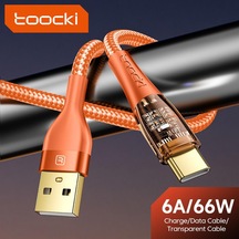 Toocki Usb C Kablo C Tipi Şarj Kablosu Samsung Uyumlu S21 S20 Xiaomi Redmi Not 11 6a Hızlı Şarj Cihazı Usbc Veri Kablosu Tel