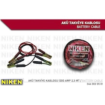 Niken Akü Takviye Kablosu 1200 Amp 2,3 Mt 50mm