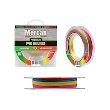Mercan Pe Örgü Premium 4X İp 300 M Multı Color Misina