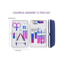 Venturemart 7/10/12/15 Adet Paslanmaz Çelik Manikür Kiti - Tırnak Clippers Set - Profesyonel Bakım Aracı - Seyahat Kı