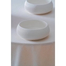 Acar Linea Porselen Beyaz Yuvarlak Kase 17x6 Cm