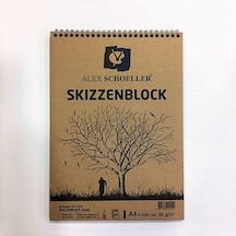 Alex Schoeller Eskiz Defteri A4 Kraft Spiralli 60