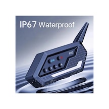 Bt62 Motosiklet Kask Kulaklığı Bluetooth Intercom 2 Intercom Bağlantılı