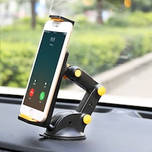 Butu 360 Derece Döndürme Araç Telefonu Tutucu Dashboard Emme Montajlı Ön Cam İphone Samsung İçin Standı