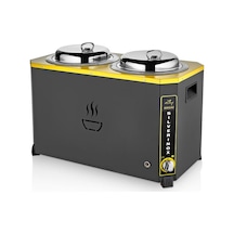 Işıkgaz C-08 Jumbo Çorba Kazanı, 9+9 L, Siyah