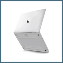 Bezos Apple Macbook Uyumlu Pro 13 2021 Apple Macbook Uyumlu Buzlu Kapak - Şeffaf Agc