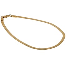 Kadın İtalyan Ezme Model Çelik Halhal Gold